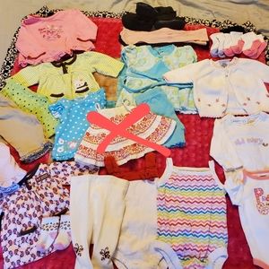 NEWBORN + 0-3 MONTH BABY GIRL CLOTHES/OUTFITS